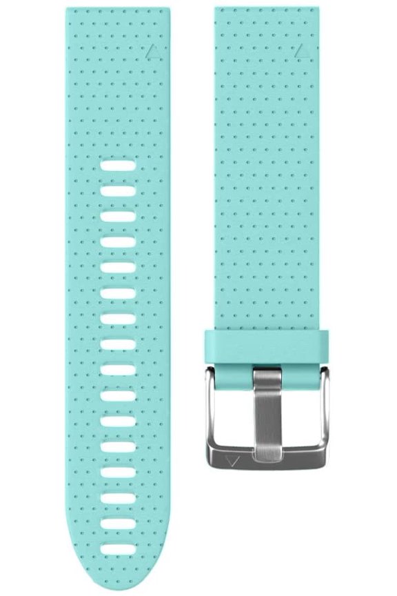 -Compatible with Fenix 5S/6S/7S Bands 20mm Easy Fit Silicone Watch Bands Replacement for Fenix 8 43mm/5S Plus/6S Pro/D2 Delta S Smartwatches(Silver Buckle, Mint)