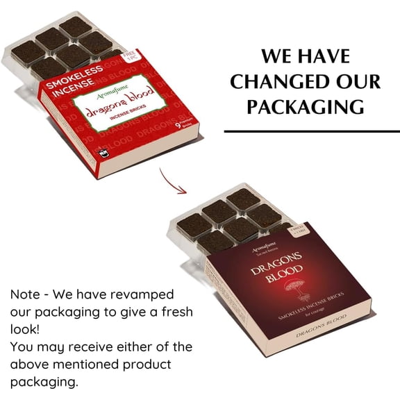EFEMF-Dragons Blood Incense Bricks (3 Trays x 9 Pieces Each) | Ideal for Positive Vibe Generation, clearing Negative Energy, Purification, Relaxation, Healing & Rituals | Refill Pack
