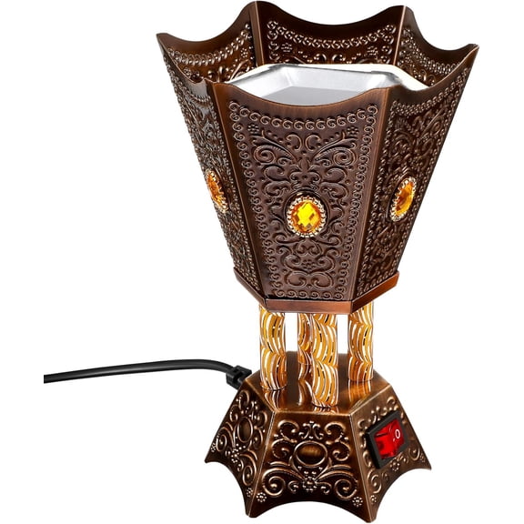 EFEMF-Electric Incense Burner Censer Vintage Aroma Burner for Home Decor Easy to Use Plug-in Incense Stove for Relaxation and Aromatherapy Decorative Centerpiece