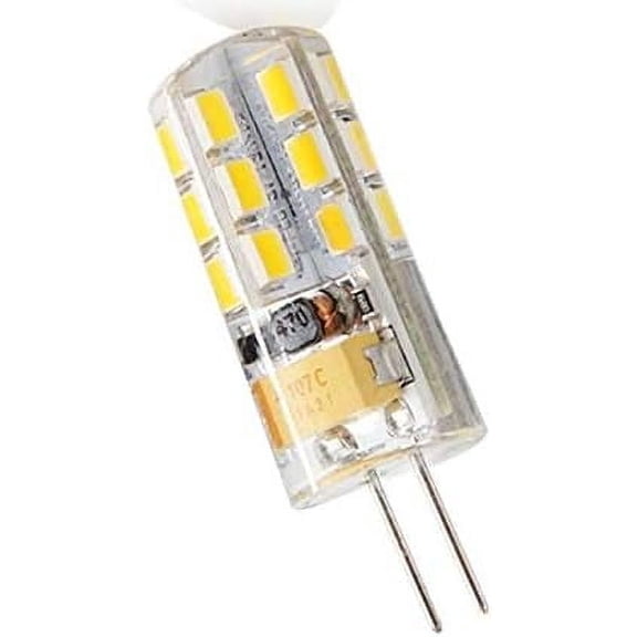 EFEMF-G4 3W LED Light Bulb (10 Pack),G4 Bi-Pin Base,30W Halogen Light Bulbs Equivalent,AC/DC 12V 3000K Warm White for Ceiling Lighting,Under Counter Cabinet Lighting