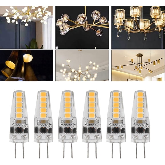 EFEMF-G4 LED Bulbs , Halogen Light Bulbs , 2W Bi Pin Base Dimmable Bulbs for Under Cabinet Light , Ceiling Lights , RV , Boats , Outdoor Landscape Lighting (10 Pack)