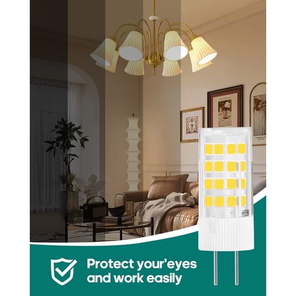 EFEMF-GY5.3 Bi-Pin Base LED Bulb AC12V -24V Low Voltage Light Bulbs, G5.3 MR16 12V LED Bulb, 360 Beam Angle for Landscape,Track Lighting Home Lighting,Appliance (Warm White 3000K, 2Pack)