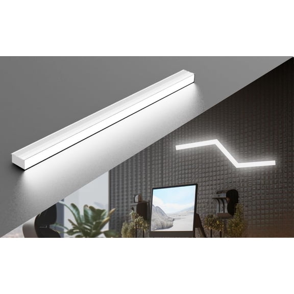 EFEMF-Garage LED Lights, 24W 6500K Higher Brightness Hex Garage Lights, Plug and Play, Lightweight DIY Assembly Hexagonal Light for Car Detailing Auto Beauty Shop Decor