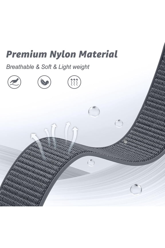 -Hook and Loop Quick Dry 26mm Nylon Ultralight Sport Watch Band for Garmin Fenix 8 51mm/Fenix 7X/6X/5X/3/5X Plus/6X Pro Band,UltraFit Strap for Enduro 3/2/1/Quatix 7/Descent Mk2i/Tactix 7Pro,epi