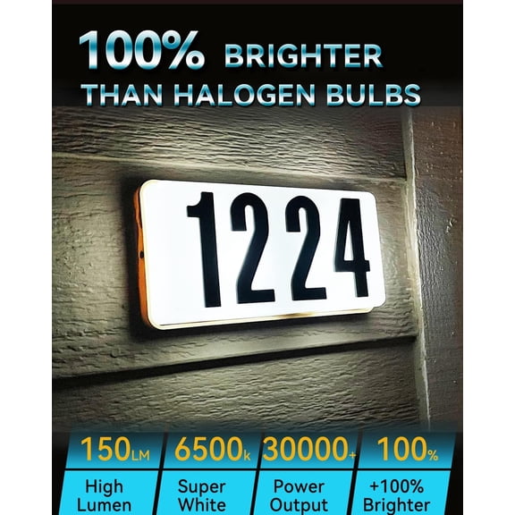 EFEMF-House Number Light Bulb Address Bulb 193 Bulb Lighted Address Sign LED Replacement Bulb Kit 10-30Volt AC/DC, RV Landscape and Cabinet Lighting White, 2Pack