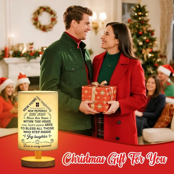 EFEMF-House Warming Gifts New House Decor, Table Lamp Best Housewarming Gifts 2025 New Home Gift Ideas Women Couple, New Home New Adventure New Memories