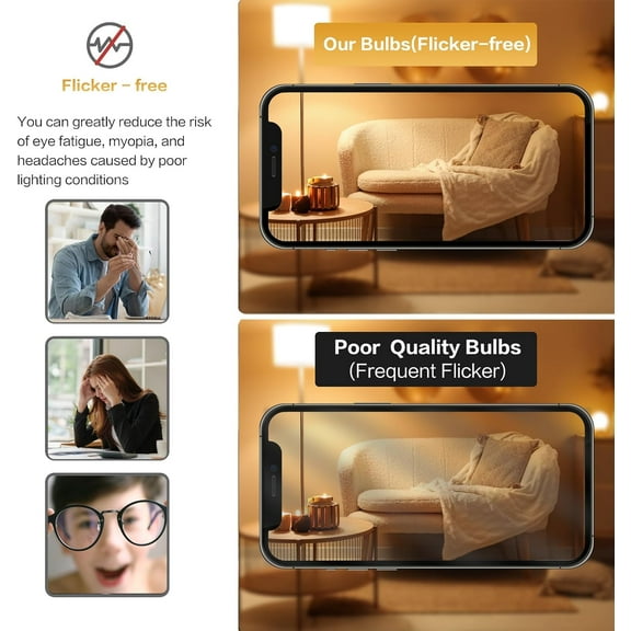 EFEMF-LED Bulb 3W 25 Watt Equivalent Light Bulbs Night Stand Table Lamp Warm White 2700K LED Energy Saving E26 Medium Screw Base for Home Light 4 Pack