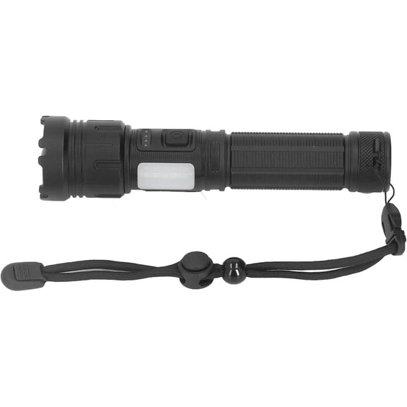 EFEMF-LED Flashlight, 1500m Range Zoom Function Aluminum LED Chip LED Rechargeable Flashlight 8000LM for Camping for Expedition for Outdoors