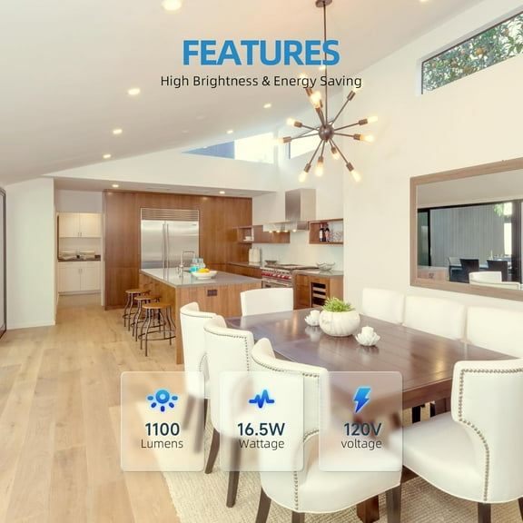 EFEMF-LED Flush Mount Ceiling Light, 5/6inch Surface Mount Disk Downlight, 16.5W, 1100Lm, 4000K Cool White, Dimmable Flat LED Can Lights for Bathroom, Kitchen, Closet, ETL & FCC, Black