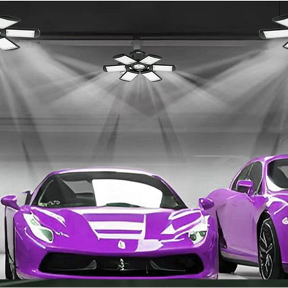 EFEMF-LED Garage Lights Bulb 200W 15000LM 6500K Led Shop Light with 6 Plus 1 Deformable Panels Basement Barn Ceiling Lights for E26/E27 (1)