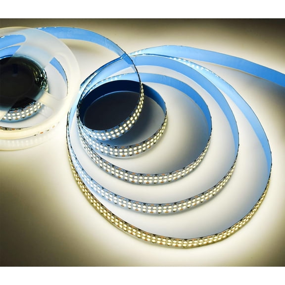 EFEMF-LED Strip Lights, Dimmable AC 110V 16.4ft/5m 30000lm 1200LEDs SMD 2835 LED Strip, Double Rows Waterproof IP44 LED Strip Ribbon Tape for Lighting Decoration and Improvement (Neutral White 4500K)