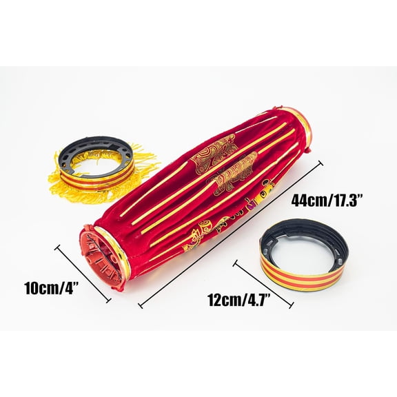 EFEMF-Large Chinese Lantern, 1 Pack Red Traditional Hanging Lamp Shade China New Year Spring Festival Decoration Cloth Lighting (16'') 