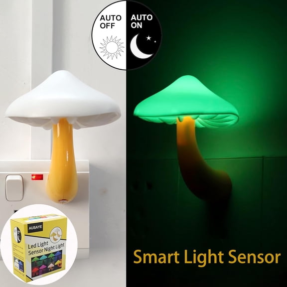 EFEMF-Led Nigh Light,Plug in Nightlight, Dusk to Dawn Sensor Automatic On and Off Night Lights Green