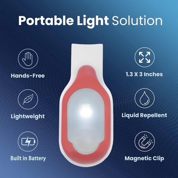 EFEMF-Light for Nurses Flashlight Clip on Flashlight for Night Safety Care Night Light Hands-Free Strong Magnetic Grab Clothes, Suitable for Walking Running Sports Outdoor Emergency Torches Super Bri