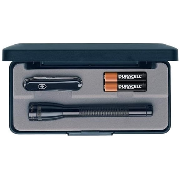 EFEMF-Maglite Mini Incandescent 2-Cell AAA Flashlight in Presentation Box, Black