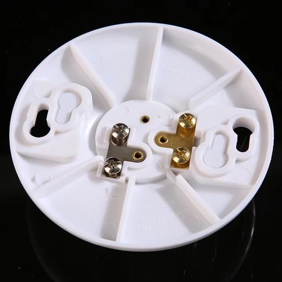 EFEMF-Medium Base Keyless Plastic Lamp Holder,Ceiling Socket,660W E26 Socket Outlet Box Mount Compatible with LED and Incandescent Light Bulbs (1-Pack)