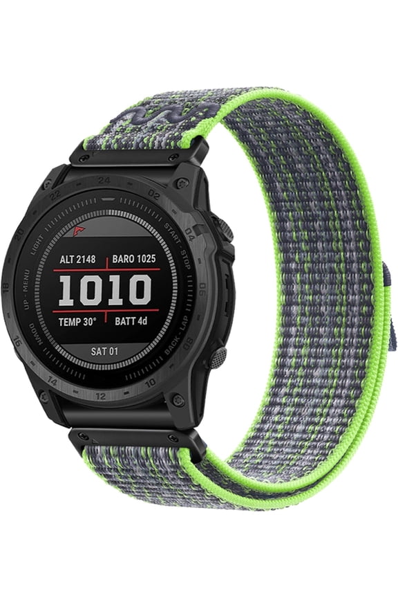 -Nylon 22mm Quickfit Watch Band Compatible with Garmin Fenix 5,Fenix E/8/7/6/5,Forerunner 935/965, Nylon Wristband Strap for Fenix 7 Pro/6 Pro/Approach/MARQ/Instinct
