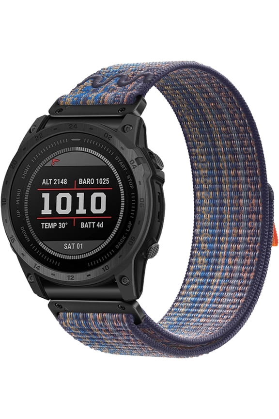 -Nylon 22mm Quickfit Watch Band Compatible with Garmin Fenix 5,Fenix E/8/7/6/5,Forerunner 935/965, Nylon Wristband Strap for Fenix 7 Pro/6 Pro/Approach/MARQ/Instinct