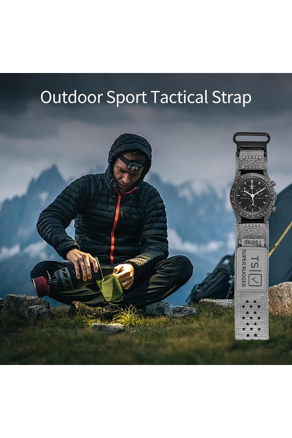 -Nylon Sport Watch Band - Black Quick Release Watch Straps for Men Women - Athletic Military Smart Watch Bracelet Replacement - Correa para Reloj Hombre - 18mm 20mm 22mm