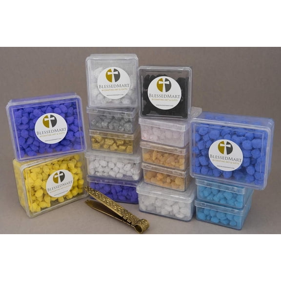 EFEMF-Orthodox Incense - Premium Scented Incense Handmade by Monks in Greece | Church or Home Use, Athonite Style (Wild Rose, 100g (3.53 oz))