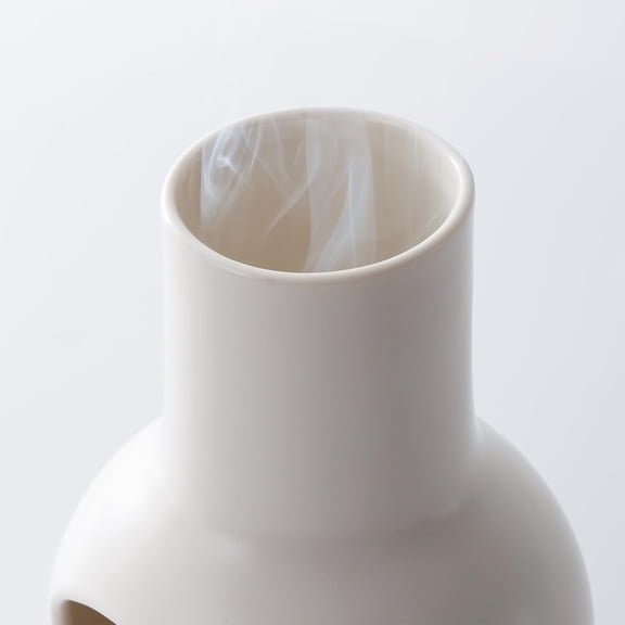 EFEMF-Palo Santo Holder, Handmade Ceramics Incense Burner, Smudge Bowl for Meditation Yoga, Chimeneas Incense Holder, Incense Burner Zen Home Decor (White)