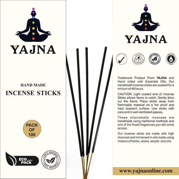 EFEMF--Patchouli-Incense-Sticks 100%-Natural-Handmade-Hand-Dipped Organic-Chemicals-Free for-Purification-Relaxation-Positivity-Yoga-Meditation The-Best-Woods-Scent (100 Sticks (150GM))