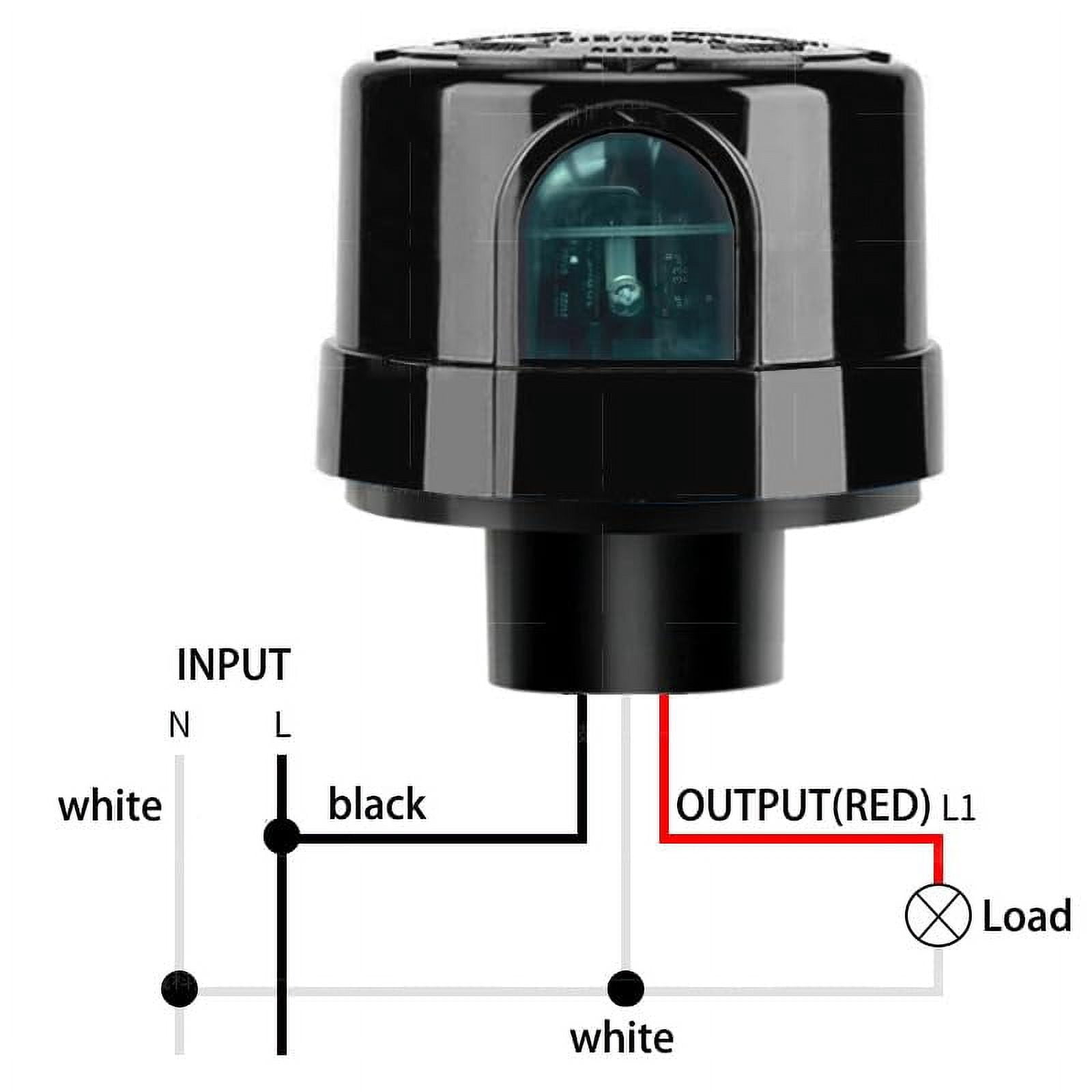 EFEMF-Photocell Light Sensor,120-277V Dusk to Dawn Outdoor ...