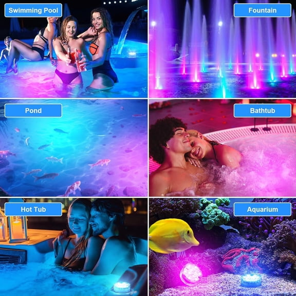 EFEMF-Pumpkin Lights for Inside Pumpkin, 16 Color Changing Jack O Lantern Lights, Battery Operated JackoLantern Lights for Pumpkins Outdoor Halloween Party 3 Pack