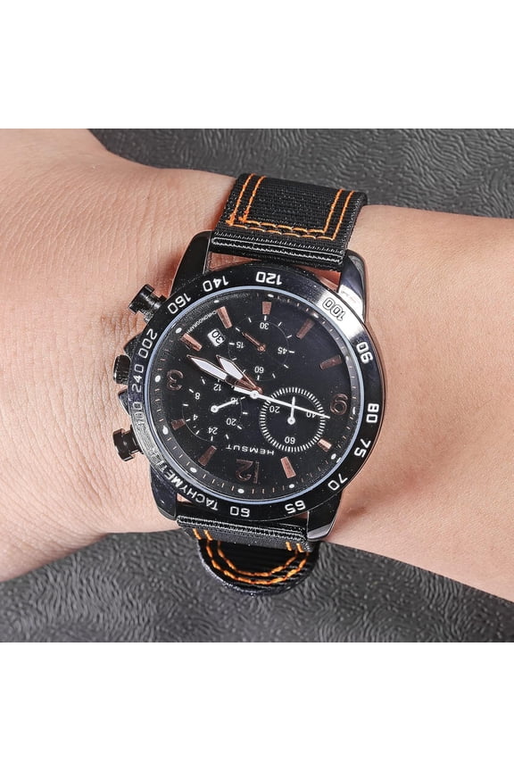 -Quick Release Watch Bands - Choice of Color and Width (18mm, 20mm, 22mm or 24mm) Watch Straps, Quality Nylon Strap and Sturdy Brushed Buckle, 22mm / Middle Wrist (6.6''-8.3''), no.