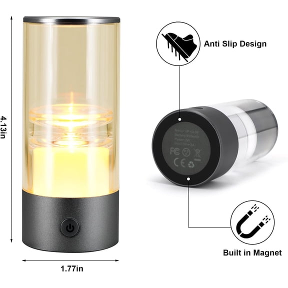 EFEMF-Small Camping Lights,Rechargeable Camping Light,Color Temperature Adjustment Mini Camping Lantern,Portable Camping Lamp with SOS Mode (Dark Grey)