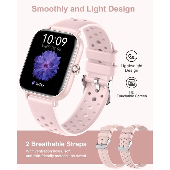 EFEMF-Smart Watches for Women(Answer/Make Calls), 1.83" Fitness Trackers with 24-Hour Heart Rate SpO2 Pedometer Sleep Monitor, 120+ Sport Mode, IP68 Waterproof Fitness Watch Compatible with iPhone&An