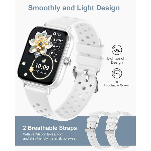 EFEMF-Smart Watches for Women Men [Make/Answer Calls/AI Voice/Female Health] Android Phones iPhone Compatible, 1.83Fitness Tracker Watch for Women Activity Trackers and SmartWatch, 120+ Sport Modes