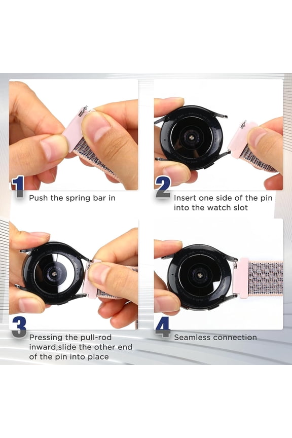 -Sport Loop Nylon Band 16mm 18mm 19mm 20mm 22mm Watch Band Quick Release,Soft Fabric Nylon Adjustable Replacement Wristband Strap for Men Women