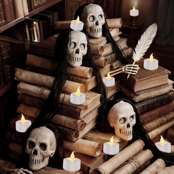 EFEMF-Tea Lights Flameless Candles, 50 Pack Warm White Battery Operated Flickering Candles 200+ Hours Ideal for Home Decoration Outdoor Wedding Parties (50pack Warm White)