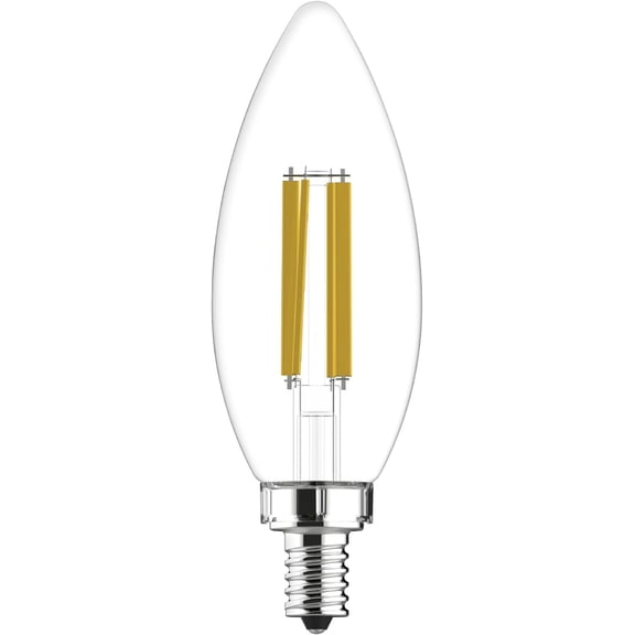 EFEMF-Ultra Bright LED Light Bulbs, 100W, Daylight Candle Lights, Clear Decorative B12 Light Bulbs (3 Pack)