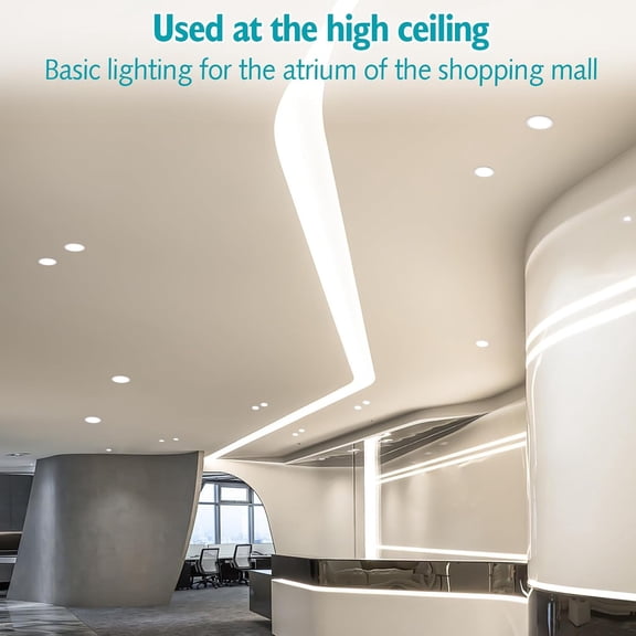 EFEMF-Ultra-Thin LED Recessed Lighting 11 Inch with Junction Box,6000K 110V Eqv,24W canless Recessed Lighting No Dimmable,CRI90+ 2185LM High Brightness,UL Certified Wire,for high Ceiling 1 Pack