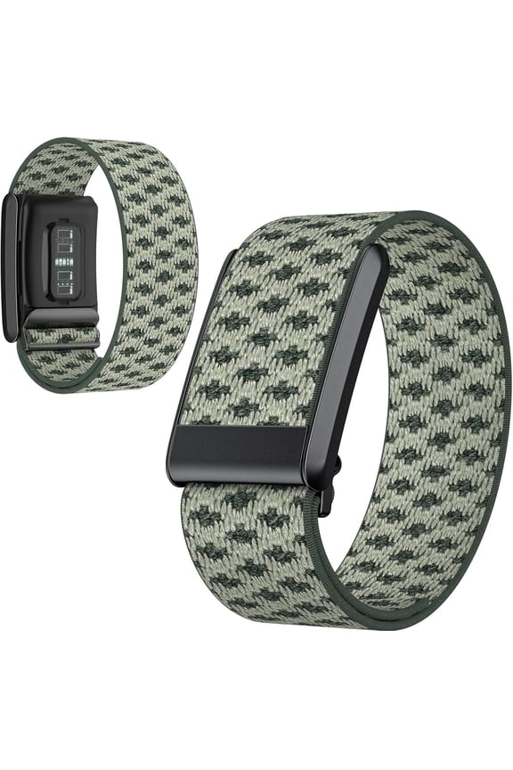 -Wrist Band For WHOOP 5.0, Adjustable Sport Comfort Nylon Elastic Braided Wristband with Velcro, Replacement Wrist Strap with Breathable, Lightweight Sport Strap