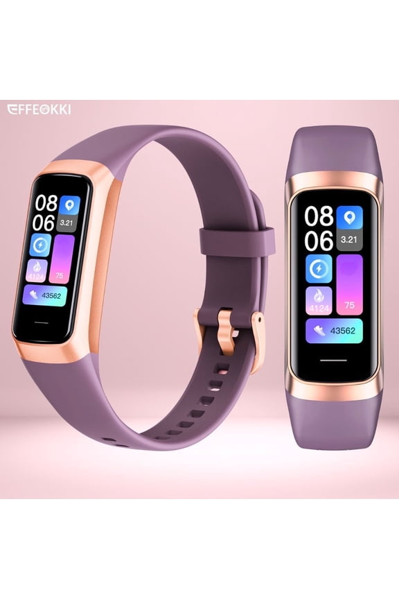 Slim Fitness Tracker For Women Men Wrist Watch Amoled Display Screen/25 Sport Modes/Waterproof Pedometer Smart Watch Compatible With Iphone Android Smartphone