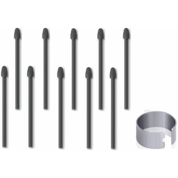 EFFFERTWQL-(10 Pack) Marker Pen Tips for Boox Stylus Pen, Tips for Boox Pen2 Pro, Pen2,Tab X,Max Lumi2, Note Air2, Note Air2 Plus, Nova Air C Stylus Pen Replacement Nibs/Tips (Black)