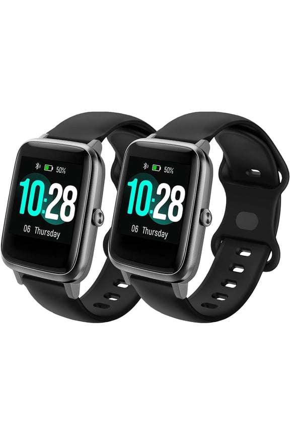 -19mm Soft Silicone Replacement Band Compatible with Veryfitpro ID205L, ID205U, ID205S, ID216 Smart Watch