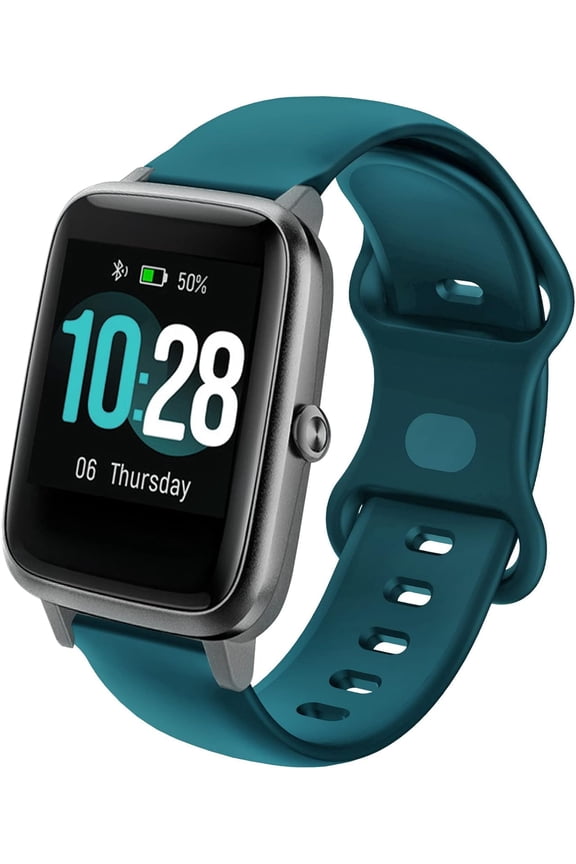 -19mm Soft Silicone Replacement Band Compatible with Veryfitpro ID205L, ID205U, ID205S, ID216 Smart Watch