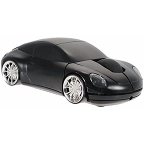 EFFFERTWQL-2.4G Wireless Mouse 3D Car Shape Wireless Optical Mouse USB Receiver for Laptop PC (B-car, Black)
