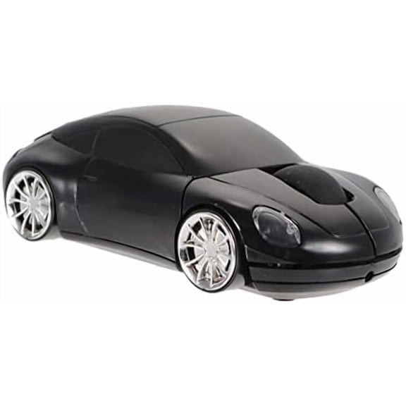 EFFFERTWQL-2.4G Wireless Mouse 3D Car Shape Wireless Optical Mouse USB Receiver for Laptop PC (B-car, Black)