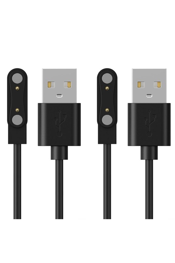 -2 Pack USB Magnetic Charger Cable Compatible with da fit Smartwatch, 3.3ft Replacement Charging Cord for da fit Smart Watch with 7.62mm Magnet Space Distance
