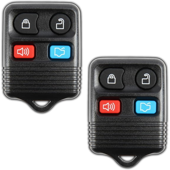 EFFFERTWQL-2 Replacement Keyless Entry Remote Control Key Fob Clicker Transmitter - Black