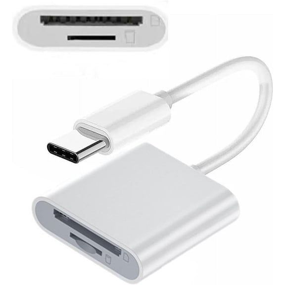 EFFFERTWQL-2 in 1 USB C to TF Micro SD SDXC SDHC Card Reader Adapter 480Mbps Compatible with Laptop Tablet Phone