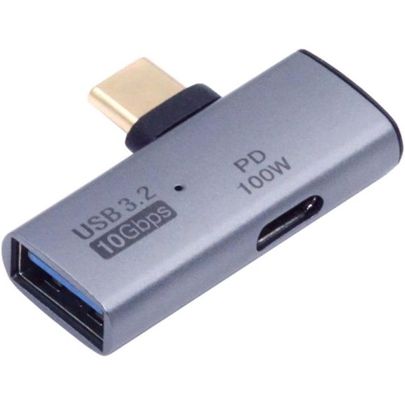 EFFFERTWQL-2 in 1 USB C to USB 3.2 Adapter Support 100W Fast Charging Compatible with Phone/Tablet/Laptop