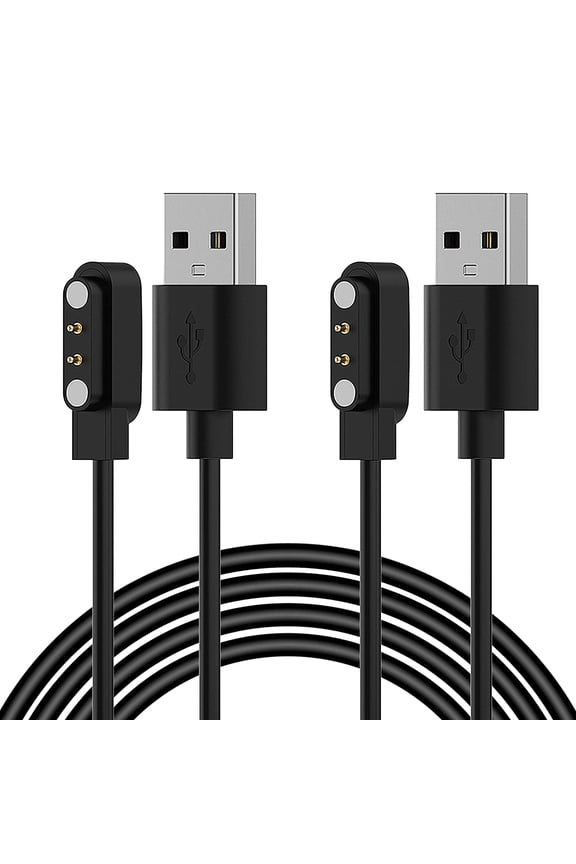 -2Pack Charger Replacement for Letsfit EW1 IW1 ID205L ID205S(not for ID205) Smart Watch, Magnetic USB Charging Cable Cord for [All VeryFitPro ID205L ID205S SW021 SW023] Smartwatch Accessory