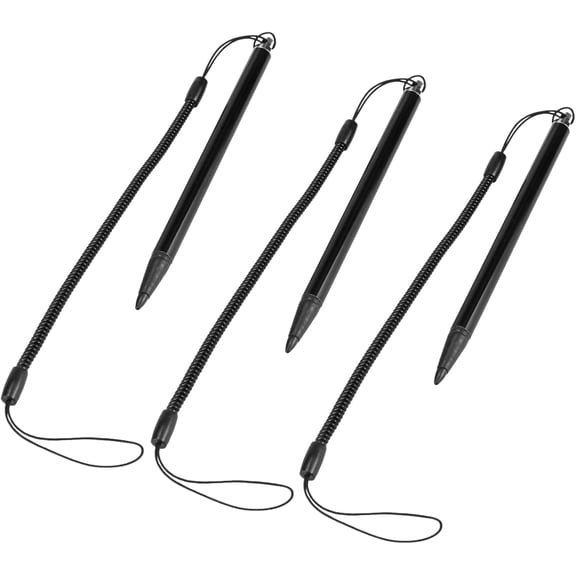 EFFFERTWQL-3PCS Touch Screen Stylus Pen - Hard-Tip Resistive Stylus with Anti-Lost Spring Cord Scratch-Proof Touch Pen for POS PDA
