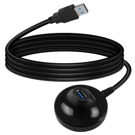 EFFFERTWQL-4.9FT USB 3.0 Extension Cable with Pedestal,5Gbps USB 3.0 Type-A Male to Female Extension Stand for USB WiFi Adapter,USB Flash Drive,Card Reader,Keyboard,Mouse Etc